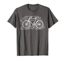 Load image into Gallery viewer, Vintage French Diagram of a Bicycle T-shirt Tee