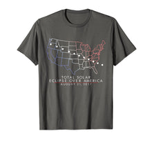 Load image into Gallery viewer, Total Solar Eclipse 2017 T-Shirt Patriotic Red White Blue