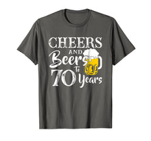 Load image into Gallery viewer, Cheers And Beers 70 Years Old 70th Birthday Gift 1948 Shirt
