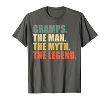 Load image into Gallery viewer, GRAMPS - THE MAN MYTH LEGEND Shirt, Gift Fathers Day T shirt