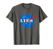 Load image into Gallery viewer, NASA LIES Flat Earth T-Shirt