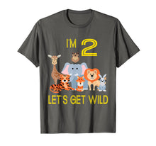 Load image into Gallery viewer, Kids 2 Year Old Zoo Birthday Shirt Safari Jungle Animal 2nd