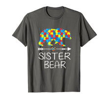 Load image into Gallery viewer, Womens Sister Bear Autism Awareness T-Shirt Autism Sister Fu