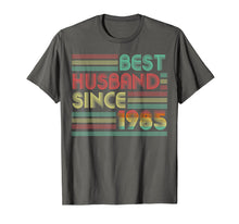 Load image into Gallery viewer, 34th Wedding Anniversary Gifts Best Husband Since 1985 Shirt