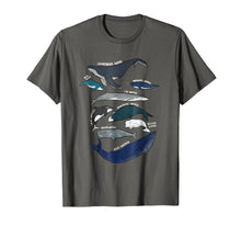 Load image into Gallery viewer, 9 Types of Whales Shirt - Whale Breeds Species - Whale Lover