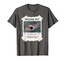 Load image into Gallery viewer, Missing Pet Cool Unique Funny Great White Shark T-Shirt