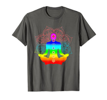 Load image into Gallery viewer, Yoga Meditating Shirt - 7 Chakra T shirt - Women