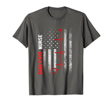 Load image into Gallery viewer, Nurse American Flag Heartbeat Shirt For Dialysis Nurses