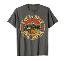 Load image into Gallery viewer, Eat People Hail Satan Bear Holding Beer Glass Camping Tshirt