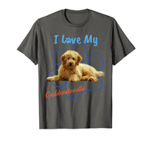 Load image into Gallery viewer, I Love My Goldendoodle Best Dog Lover Paw Print T-Shirt!