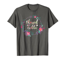 Load image into Gallery viewer, Blessed Lolli T-Shirt With Floral, Heart Mother's Day Gift