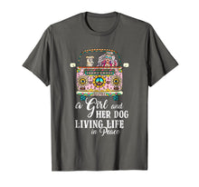 Load image into Gallery viewer, A Girl And Her Dog Living Life In Peace T-Shirt Peace Day