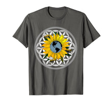 Load image into Gallery viewer, Flower of Life Sunflower Earth T Shirt Bees Climate Change