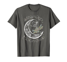 Load image into Gallery viewer, Stay wild moon child t-shirt moon, dragonfly