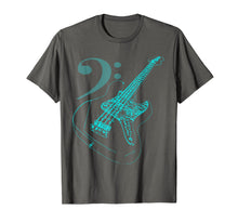 Load image into Gallery viewer, Bass with Clef Neon T-Shirt for Bassists & Bass Player