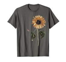 Load image into Gallery viewer, Sunflower T-Shirt Helianthus Annuus Botanical Art, Flower