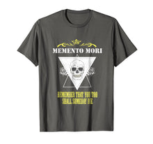Load image into Gallery viewer, Memento Mori Philosophy Philosopher Skull Book Dark T-Shirt