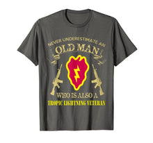 Load image into Gallery viewer, Never Underestimate A 25th Infantry Division Veteran Tshirt