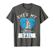 Load image into Gallery viewer, Mens She's My Sail He's My Anchor Matching Couples T-Shirts