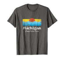 Load image into Gallery viewer, Retro Michigan Great Lakes State T-Shirt