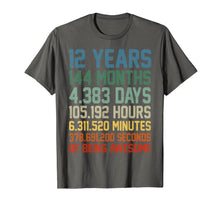 Load image into Gallery viewer, Vintage 12th Birthday Shirt Gift 12 Years Old Being Awesome