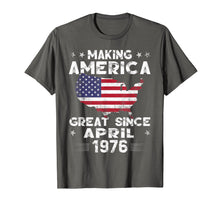 Load image into Gallery viewer, 43rd Birthday Gift Making America Great Since April 1976 Tee