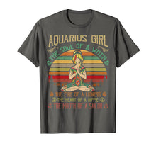 Load image into Gallery viewer, Aquarius Girl The Soul Of A Witch Birthday Women Love Yoga