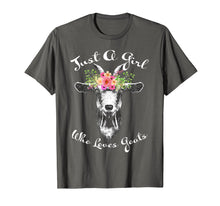 Load image into Gallery viewer, Just A Girl Who Loves Goats T Shirt Goat Lover