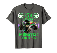 Load image into Gallery viewer, This Kid Loves Monster Trucks T Shirt Gift for Boys Girls