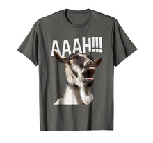 Load image into Gallery viewer, Halloween Screaming Goat AAAH!!! - Funny Crazy Goat T Shirt