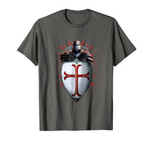 Load image into Gallery viewer, Knights Templar Flag Helmet Cross Sword Gift Shirt