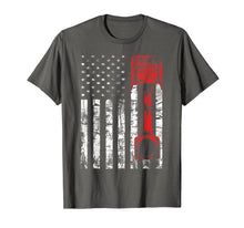 Load image into Gallery viewer, Patriotic Auto & Diesel Mechanic USA Flag Piston T-shirt