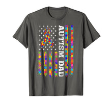 Load image into Gallery viewer, Autism Awareness Proud Autism Dad Vintage US Flag T-Shirt