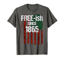Load image into Gallery viewer, Free-ish Since 1865 Juneteenth Day Flag Black Pride Tshirt