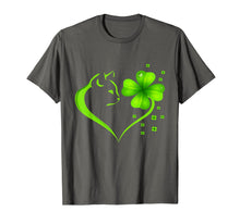 Load image into Gallery viewer, Cat Heart Leaf Irish St. Patrick Day Clover Heart Cat Lover T-Shirt-1034829