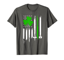 Load image into Gallery viewer, American Flag Shamrock Nurse St Patrick's Day Gifts T-Shirt-466086
