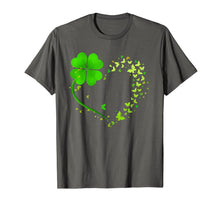 Load image into Gallery viewer, Heart Shamrock Butterfly Happy St Patrick's Day Gifts T-Shirt-517295