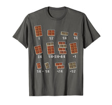Load image into Gallery viewer, Chocolate Quick Maths Fractions Math Teacher T-Shirt-1140460
