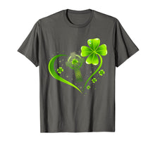 Load image into Gallery viewer, Green Celtic Cross Heart Shamrock St Patrick's Day Gifts T-Shirt-563685