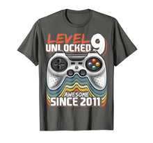 Load image into Gallery viewer, Level 9 Unlocked Awesome 2011 Video Game 9th Birthday Gift T-Shirt-762920