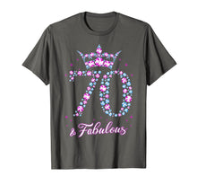 Load image into Gallery viewer, 70 years old & Fabulous Funny Womens 70th Birthday Gifts T-Shirt-354860