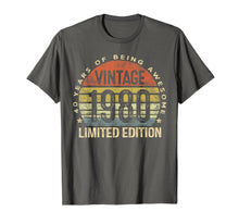 Load image into Gallery viewer, 40 Year Old Gifts Vintage 1980 Limited Edition 40th Birthday T-Shirt-210554