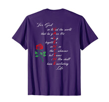 Load image into Gallery viewer, Christian Valentine's John 3:16 For God So Loved the World T-Shirt-1403595