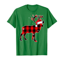 Load image into Gallery viewer, Moose Red Buffalo Plaid Christmas Matching Family Xmas Gift T-Shirt