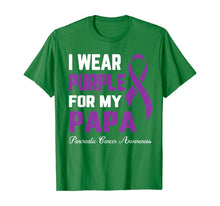 Load image into Gallery viewer, I Wear Purple For My Papa Pancreatic Cancer Awareness T-Shirt