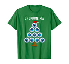 Load image into Gallery viewer, Eye Ball Christmas Tree Oh Optometree Optometry Design T-Shirt