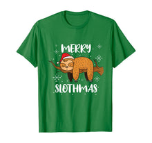 Load image into Gallery viewer, Merry Slothmas Funny Sloth Christmas Outfit For Sloth Lovers T-Shirt