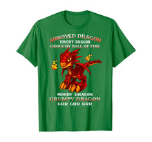 Load image into Gallery viewer, Annoyed Dragon Touchy Dragon Grouchy Ball Of Fire T-Shirt