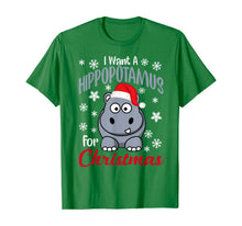 Load image into Gallery viewer, I Want A Hippopotamus For Christmas Shirt | Xmas Hippo T-Shirt