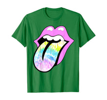 Load image into Gallery viewer, Lavender Rose Lips Tie Dye Tongue Out Pastel Spring T-Shirt-477390
